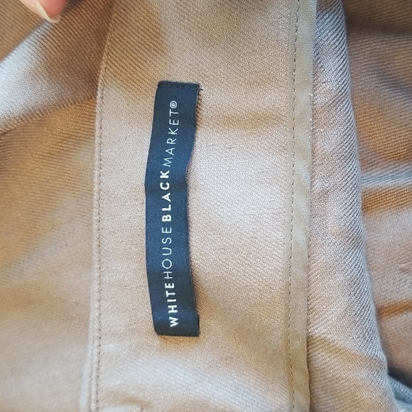 White House Black Market High Waisted Linen Blend 5 Inch Shorts - Picture 10 of 11